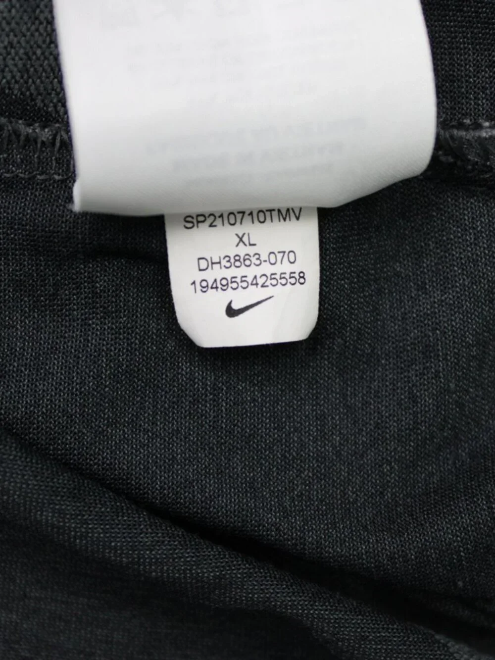 Nike Polo Shirt Mens XL Gray Geometric Dri-Fit Vapor Line Jacquard Golf S/S